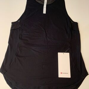 lululemon athletica Black Scoop Neck Performance Tank